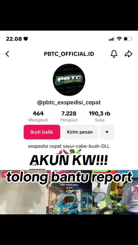tolong bantu report ya cah🙏🏻😅 yang asli yang ini yaaaa🙏🏻#prabowobersaudaratranscabe 