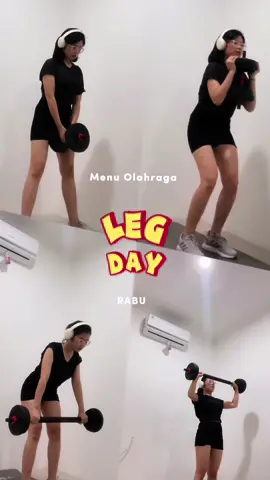 Obses sama leg day🔥🏋️‍♀️🫶 #defisitkalori #loveyourself #workoutdirumahaja #glutesworkout #girlssupportgirls #pejuangdiet #olahraga 
