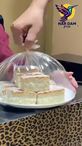 How to wrap cake and pastry with cling wrap #Hardam #foryou #creations #creativity #handmade #diycrafts ##giftwrap #cling 