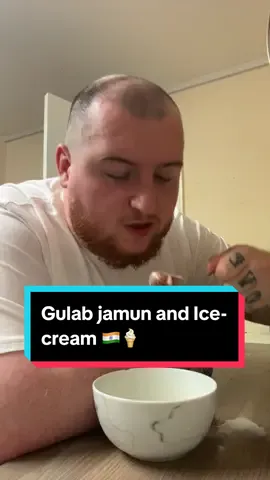 Gulab jamun and Ice-cream 🍦#gulabjamun #icecream #india #pakistan #snacks #foryou 