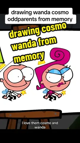 its them!! its literally them #drawing #twitchstreamer #streamer #fairlyoddparents #cosmoaandwanda #drawingfrommemory #artistsoftiktok #arttok 
