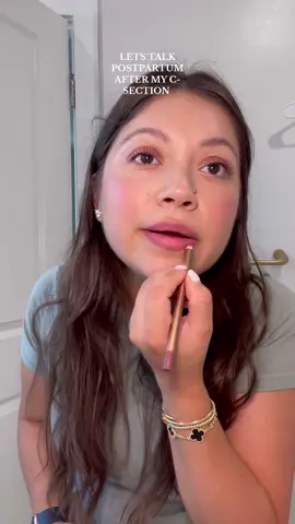 MY RECOVERY HASNT BEEN AS EASY AS I THOUGHT THIS TIME AROUND BUT IM STARTING TO FEEL A BIT BETTER NOW SLOWLY EACH DAY!🥰  #postpartum #csectiondelivery #csectionmom #momlife #newbornbaby @Charlotte Tilbury @SKIMS @gap #foryou #content #grwmmakeup #talktome #content 