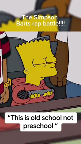 The simpsons barts rap battle!!! #bartsimpson #simpsons #rapbattle #oldschool #rap #life #concert #fame 