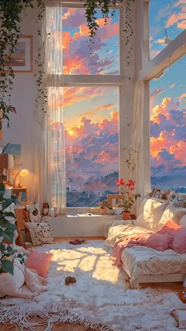 #digitalart #art #fyp #calm #foryou #ai #anime #studioghibli #phonewallpaper #interior #interiordesign #cozyroom #roomdecor 
