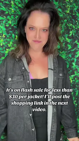 Adorable Jean jacket available in the TikTok shop.  Love this piece for fall.  #contentcreator #jeanjacketoutfit #jeanjacket 