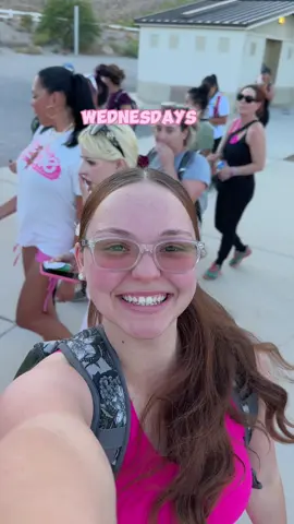 This is your sign to join our ALL GIRLS hiking club 🌸🎀💗  Located in Las Vegas! On Wednesdays, we wear PINK!!! My new favorite day of the week ☺️ @Vibegirlshikeclub  #onwednesdayswewearpink #Hiking #girls #whoruntheworld #girlpower #fitnessjourney 