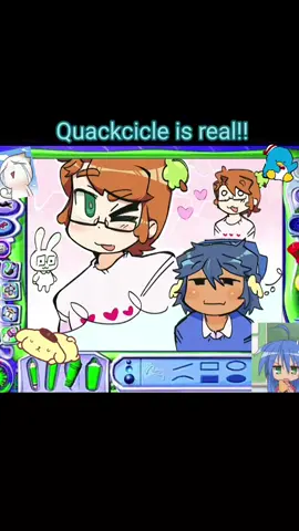 por alguna razón me dieron ganas de dibujarlos en el estilo de anime del 2000 lol (ni siquiera sé si ese anime se publicó por esa fecha) // #fypシ #qsmp #slimeciclefanart #quackityfanart #quackcicle #dapduo 