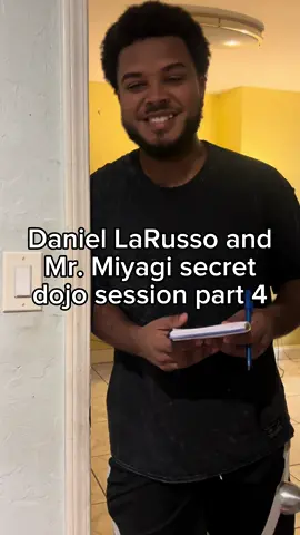 LAGLAZO TRIPPIN AGAIN💀🙏🏾‼️🦶🏽🎤 WHY BRO BROUGHT DA NOTEPAD????😭👆🏾  #cobrakai #daniellarusso #_djk__ #glazing #miyagi #mrmiyagi #karate #viral 