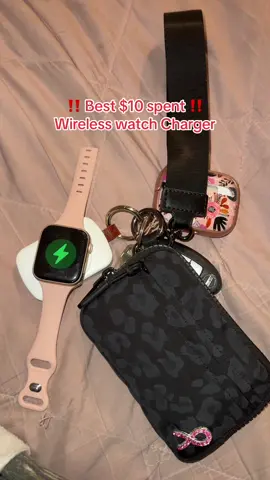 Wireless watch Charger #tiktokshopbacktoschool #wirelesscharger #watchtiktok #keychain 