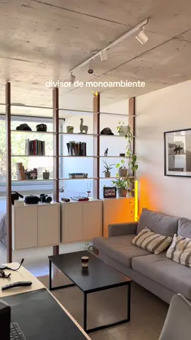 Super idea para dividir un monoambiente ✨   #homedecor #deco #monoambiente
