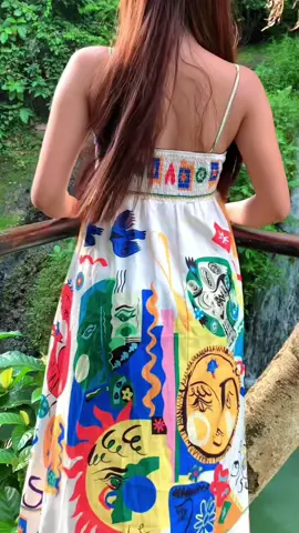 Fun Print Cami Dress❤️ #mejifunprintshirredbackcamidress #camidress #dress #fyp #foryou #foryoupage 