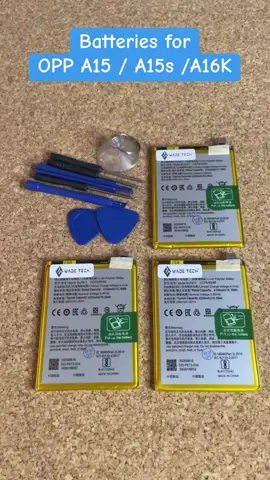 BLP817 Batteries for A15 / A15s / A16K 4025mAh with free accessory tools. #batterylife #wadetech #powerphone #oppo #battery #batteryhealth 