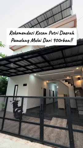 ✨KOST PUTRI✨ WHITE COZY KOST 📍Alamat JI. H. Nidi RT 06/02  No.47, Kel. Serua, Kec. Bojongsari, Kota Depok 📌Akses Dekat - ﻿﻿UNPAM Pusat : 7 menit - ﻿﻿UNPAM Victor : 20 menit - ﻿﻿Univ Terbuka: 15 menitan - ﻿﻿The Park Sawangan : 5 menit - ﻿﻿Tol Pamulang : 15 menit 🏘️Fasilitas Kamar Kamar type isian : Kasur + 1 Set Sprei Lemari AC/Kipas Angin Jendela & Ventilasi Udara Kamar Mandi Dalam Closet Jongkok 🏡Fasilitas Bersama FREE WIFI (100 MBPS) FREE AIR & KEBERSIHAN Listrik Token pribadi (perkamar) Tersedia Parkiran Motor  Mesin Cuci Tempat Jemur Baju Rooftop Dapur  Kulkas CCTV 24 Jam 💰Harga Perbulan AC : 1.200.000/bln Kipas Angin : 900.000/bln AC (isi 2 org) : 1.600.000/bln Kipas Angin (isi 2 org) : 1.300.000/bln CP : 082110947225 #CapCut #kosanputri #kosanpamulang #kosanestetic #kosan #kosputripamulang 