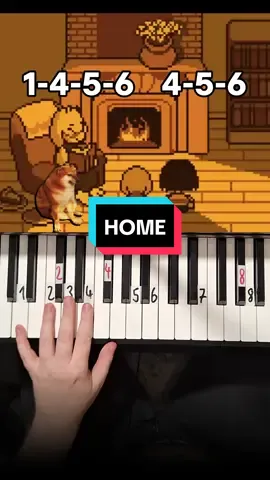 Undertale Home Piano Tutorial #undertale #Home #pianotutorial 