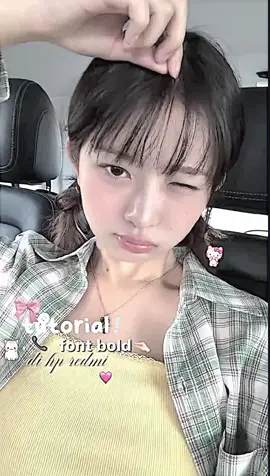 #cyiwa : ini yang minta tutorial font bold 🤏🏻🩷 #tutorial #font #bold #fyp #redmi #ad0rebum #rei #ive 