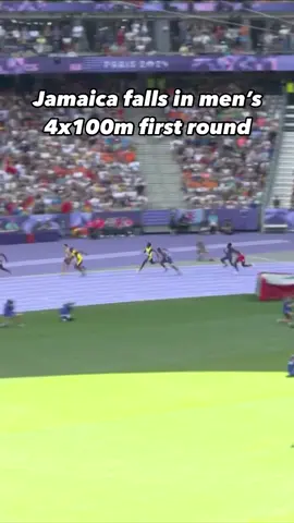 Trouble for #Jamaica in the men’s 4x100m relay as they will not compete in the final for the first time since 2004. 😳 #ParisOlympics  📺 USA Network & Peacock