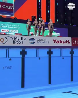 🇨🇳 People’s Republic of China amazing acrobatic routine wins them gold 🥇at #Paris2024 Let’s have a look at their performance from world championships #ArtisticSwimming 