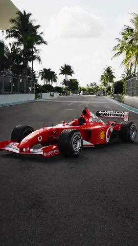 The 2002 Ferrari F2001b Formula 1 is one of only approximately 12 World Championship-winning Ferrari chassis with at least one win and two podiums by Michael Schumacher. It achieved victory at the 2002 Australian Grand Prix and secured 3rd place at the 2002 Malaysian Grand Prix, maintaining a 100% record of podium finishes during its competition career. This car is one of approximately 30 Ferrari Formula 1 chassis with a Michael Schumacher victory and qualified in pole position for the Malaysian Grand Prix, marking Ferrari's milestone 150th Formula 1 pole position. Known for its stunning design, the F2001b is a true sculptural masterpiece and represents the pinnacle of a car that defined an era, exemplifying Michael Schumacher’s World Championship reign at Ferrari. Register to bid at the link in bio. #RMMonterey #RMSothebys #Ferrari #F1 #Schumacher
