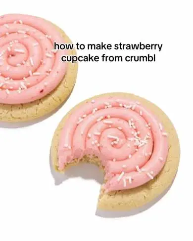 lmk what to make next! #crumbl #crumblcopycat #fyp #crumblcookiereview #cookie #crumblcookiesoftheweek #bake #baker #Recipe #viral #foryou #mukbangs #recipes #crumblcookierecipe #howtomakecrumblcookies #strawberrycupcakecrumbl #smallbuisness
