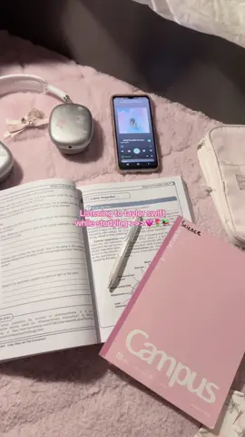 Lets just pretend im romanticizing studying when im actually so close to breaking down #fyp #taylorswift #foryou #fypシ #coquette #music #pink #studying #school 