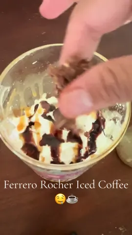 Ferrero Rocher Iced Coffee 🍫☕️ #fyppppppppppppppppppppppp #smallcontentcreator #coffeetiktok #coffeetime #coffeeseries #coffeetok #coffeelover 