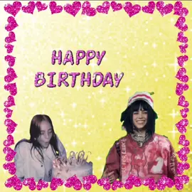 happy birthday 😝 (idk who’s bday it is but anyway) #billieeilish#billieeilishedits 