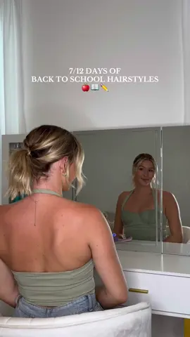 Loveee this simple hairstyle to elevate a basic ponytail!! #hairstyleinspo #shorthairstyles #backtoschoolhair #backtoschool #finehairstyles 