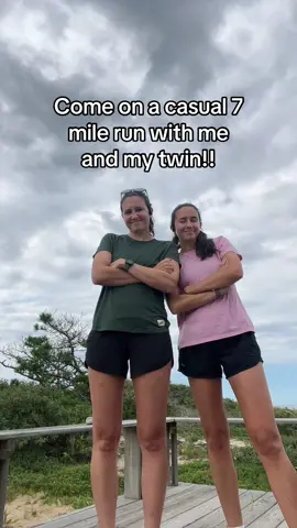 Yes we sprinted the end of mile 7 because we just wanted it to be over #runningtok #Running #runtok #runwithme #twins 