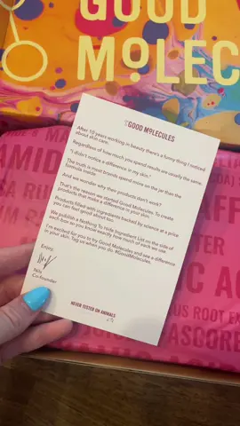 thank you so much good molecules💗💗 @Good Molecules #skincare #prpackage 