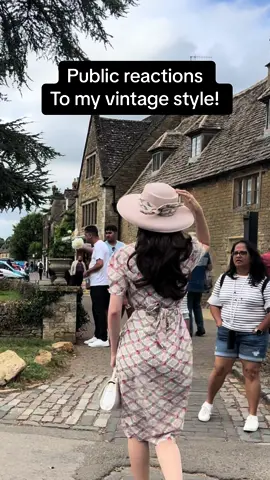Which outfit was your favourite? 💐🥰 #fashion #vintagestyle #publicreaction #1950s #fashion #reactionvideo #1950sfashion #vintagegirl 