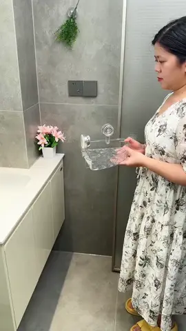 Estante de almacenamiento transparente con ventosa sin perforaciones #fyp #amazon #aliexpress #casa 