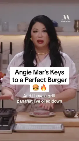 Season, sear, and savor 📝 The journey to Angie Mar’s perfect burger starts with attention to detail 🍔 #burger #chef #Recipe #goat