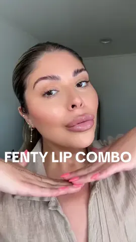Currently obsessing over this @Fenty Beauty lip combo💋 lip pencil in “PNUT BUTTA” gloss bomb stix in “Blaz’D Donut” #fentybeauty #fenty #fentylipgloss #lipcombo #liptutorial #nudelip #fyp 