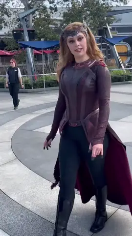 Scarlet witch is back on Avengers Campus!!! If youre in Disney California right now go and see her!!! This is massive. Video and photo credits to Victoria Wade over on Twitter #d23 #disneyland #thescarletwitch 