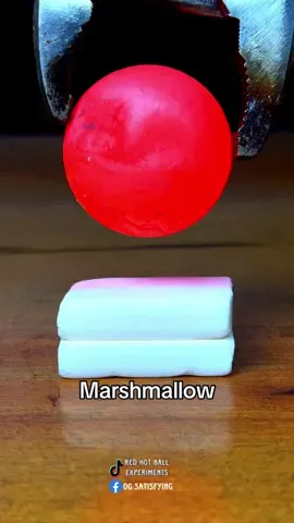 100°C to 1000°C RHCB dropped on Marshmallows 😱 #satisfying #scienceexperiment #asmr #rhcb #foryou #usa #tiktok 