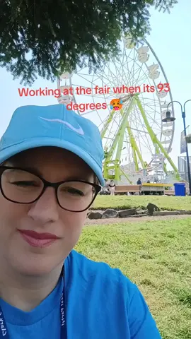 Working at the fair when it's hot and humid for extra money. #hotweather #extramoney #humid 
