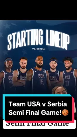#greenscreen Team USA takes on Serbia now!!! #teamusa #NBA #usabasketball #lebron #lebronjames23 #joelembid #parisolympics #anthonydavis #antman #anthonyedwards #teamserbia #serbia #jokic #nikolajokic #stephencurry #devinbooker #gameday #trending #foryou #foryoupage #basketball #hoopersoftiktok #cwayspeaks 