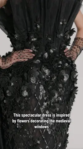 COUTURE IN NUMBERS: part 5 “Night Blossom” dress from Azzi& Osta fall 2024 couture collection! #couture #fashion #azziandosta #hautecouture 