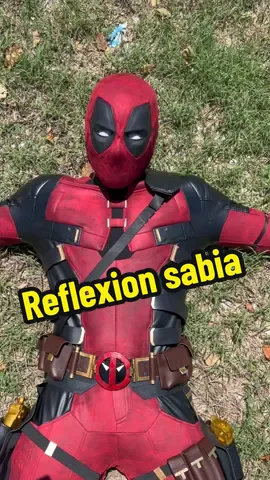 Aquí una reflexión sabia del Sr.DeadPool 🔴🧠⚫ #deadpoolwolverine #Cosplay #deadpool #Marvel #humor #meme 