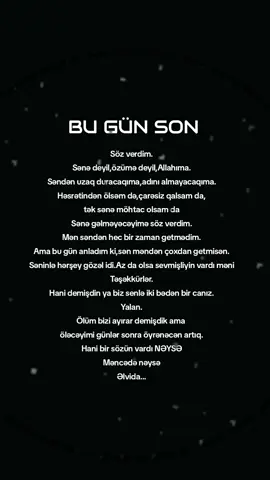 Bu günü unutma#əlvida 