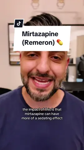 Mirtazapine is an antidepressant commonly used to treat major depressive disorder. Unlike many other antidepressants, it works by enhancing the levels of neurotransmitters like serotonin and norepinephrine in the brain, while also blocking histamine receptors, which contributes to its calming and sleep-inducing effects. One of mirtazapine's notable advantages is its ability to improve sleep quality, making it particularly beneficial for patients who struggle with insomnia associated with depression. However, this sedative effect can lead to drowsiness, especially when the medication is first started or when the dosage is increased. It's typically taken at night to help mitigate this. In terms of side effects, the most common include increased appetite and weight gain, as well as dry mouth and dizziness. It's essential for patients to be aware of these potential changes, especially the weight gain, which can be significant for some individuals.  Mirtazapine is usually well-tolerated, but it’s not without risks. Rarely, it can cause low blood pressure, which may lead to fainting, and in some cases, it may increase the risk of suicidal thoughts, particularly in young adults. Therefore, close monitoring is necessary during the initial treatment period and any dosage changes.  Patients should also be cautious about combining mirtazapine with other medications, especially those that affect serotonin levels, due to the risk of serotonin syndrome - a potentially life-threatening condition. #mirtazapine #antidepressants #MentalHealth #psychiatry #psychiatrist 