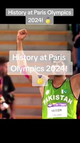 🌟 Arshad Nadeem Makes History at Paris Olympics 2024! 🥇 Arshad Nadeem has taken the world by storm with a jaw-dropping performance in the Javelin Throw at the Paris Olympics 2024! With an astonishing throw of 92.97 meters, he not only secured the Gold Medal but also broke a 118-year-old Olympic record. This incredible achievement marks a new era in athletics and solidifies Arshad as one of the greatest javelin throwers of all time. Hailing from Pakistan, Arshad's journey to the top has been nothing short of inspiring. His relentless dedication, passion, and resilience have made him a national hero and a global sports icon. This victory is a testament to his hard work and the spirit of Pakistan, proving that dreams can indeed become reality. Watch the historic moment as Arshad Nadeem sets a new world standard, making the nation proud on the grandest stage of them all. Join us in celebrating this monumental achievement that will be remembered for generations. #ArshadNadeem #ParisOlympics2024 #GoldMedal #OlympicChampion #JavelinThrow #OlympicRecord #PakistanPride #Athletics #WorldClassPerformance #HistoricMoment #SportsInspiration #PakistaniHero #Paris2024 #JavelinLegend #Unstoppable 