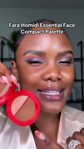 a.d A palette that serves as a foundation, concealer and illuminator? It's by @farahomidibeauty, it’s giving runway skin in a compact ✨😊 Available @sephora  #farahomidibeauty #farahomidi #SephoraSquad 
