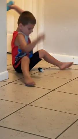Unfortunately, the majority of our recent days have looked very similar to this. Not here to glamorize his behavior, just here to show you what my days have looked like and where we are in our journey. Ill never give up on this kid even if every day looks like this. Sorry tina :(( #dadtok #parenting #terrible3s #toddlertok #tantrum #viral #fypシ゚viral #fyp 
