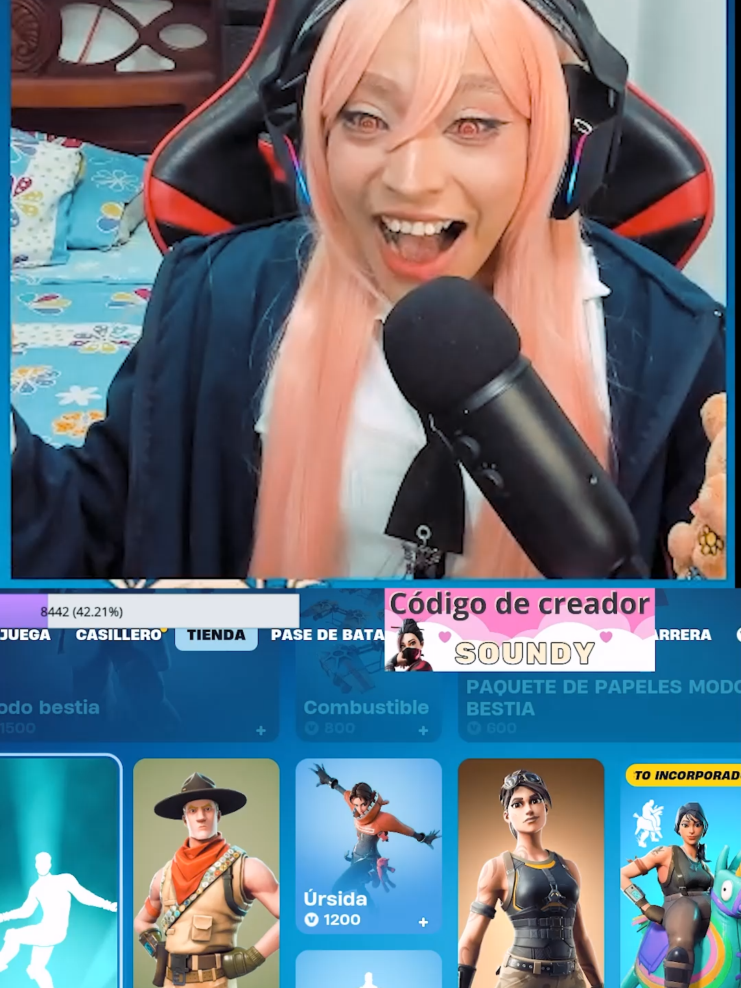 jungkook en Fornite, baile next to you. Pueden apoyarme usando mi código.  #standingnexttoyoujungkook#fortnitexbts #bts #jungkook #StandingNextToYou #bt21 #fortnite