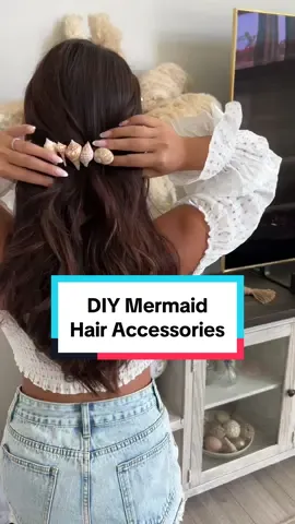 This project is for all of you who have collected sea shells and have no idea what to do with them! But seriously don’t make the mistake that I did…do NOT use a glue gun, instead use E6000. 🫠 #mermaid #hairstyle #hairtok 