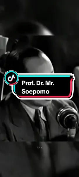 Prof. Dr. Mr. Soepomo (22 Januari 1903 – 12 September 1958) adalah seorang politikus dan pengacara Indonesia yang menjabat sebagai Menteri Kehakiman pertama negara itu dari Agustus hingga November 1945 dan lagi dari Desember 1949 hingga 6 September 1950. Dikenal sebagai bapak konstitusi Indonesia, ia secara anumerta dinyatakan sebagai Pahlawan Nasional Indonesia oleh Presiden Soekarno pada tahun 1965. Soepomo dikenal sebagai perancang Undang-undang Dasar 1945, bersama dengan Muhammad Yamin dan Soekarno. Soepomo juga terlibat dalam konferensi meja bundar, upaya mempertahankan kemerdekaan Indonesia melalui cara diplomasi dengan pihak penjajah maupun negara-negara lain. #soepomo #tokoh #kemerdekaanindonesia #sejarahindonesia #pahlawanindonesia #pahlawannasional #fypシ #masukberanda #fyp 