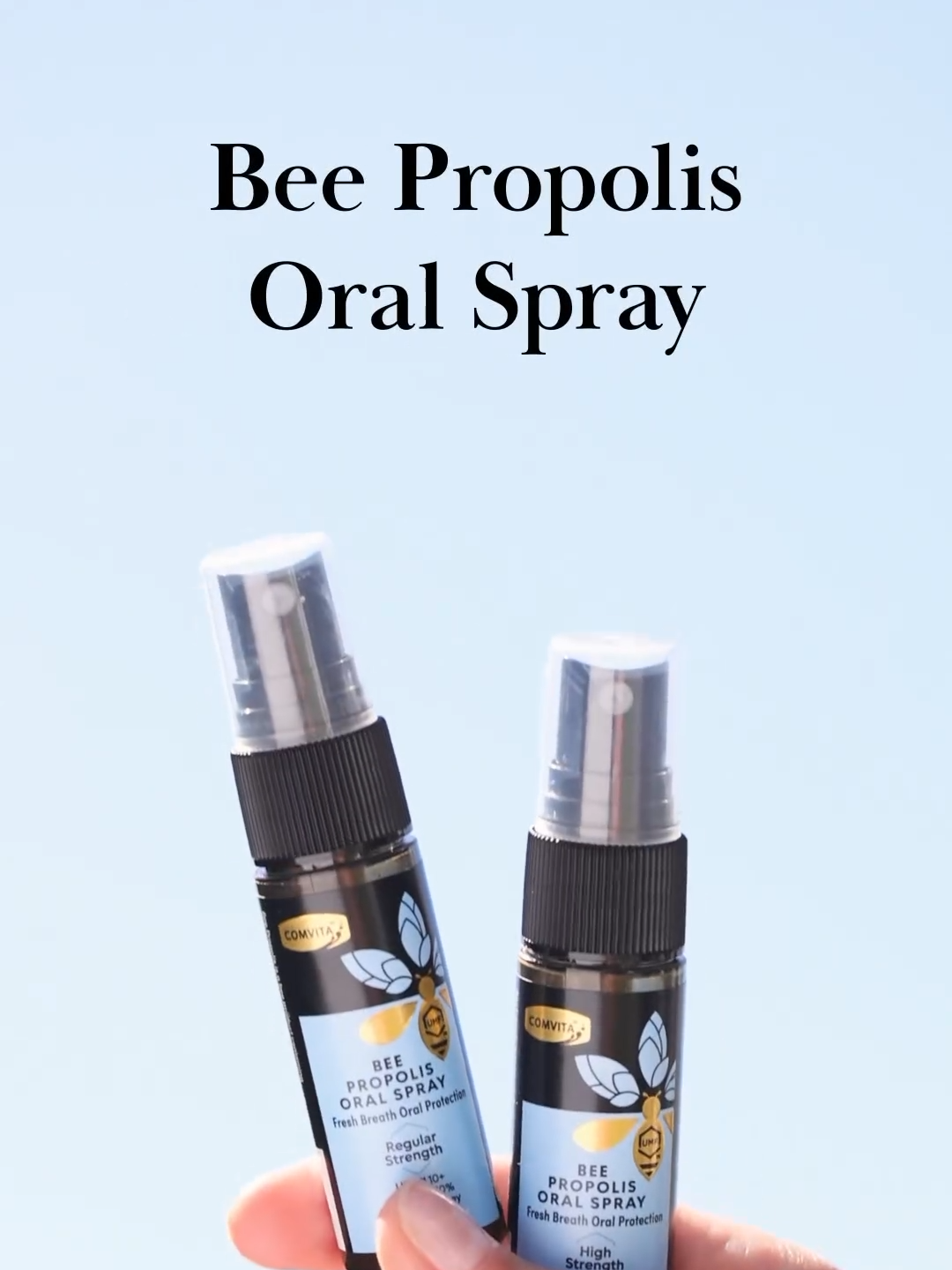 Use our Bee Propolis Oral Spray and support your oral health. Simply spray 3 times, whenever you need a top up of the refreshing minty taste ❄️🦷 #Comvitaph #Oralspray #Oralhealth #Essential #healthtips #fypシ゚ #Trend