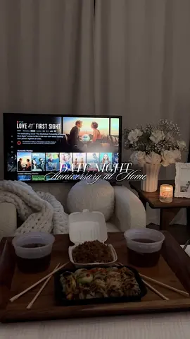 Date Night at Home 🤍 #datenight #datenightideas #datenightathome #athomedatenight #sushidate #anniversarymonth #engagement 
