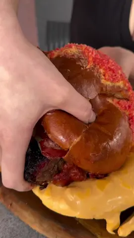 Flamin' Bonez burger!